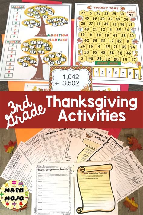 Thanksgiving Lesson Plans For 3rd Grade