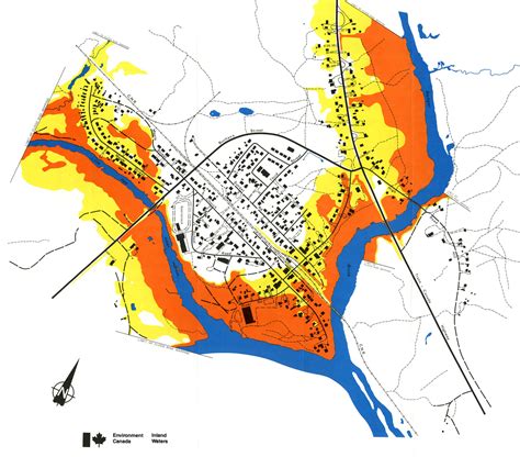 Flood Risk Map For The 1 Scenario Download Scientific Diagram Gambaran