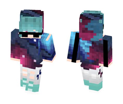 Download Skin Minecraft Galaxy Boy Png Free Png Images Toppng Images