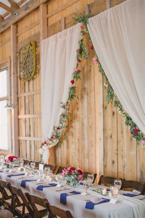 Wedding Head Table Backdrop Ideas For A Barn Wedding Emmalovesweddings