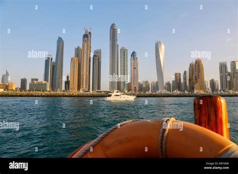 Dubai Marina Waterfront Stock Photo Alamy