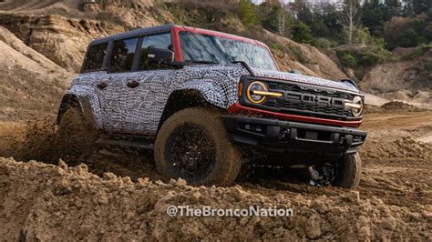 2023 Ford Bronco Raptor Revealed With Minimal Camouflage That Life Cars