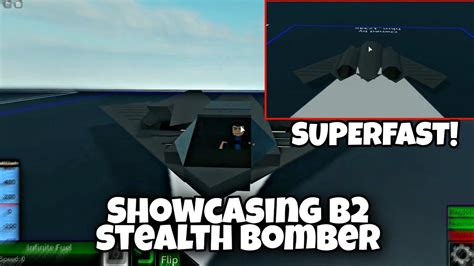 Showcasing B2 Stealth Bomber In Plane Crazy Superfast Roblox Youtube
