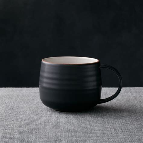 Find the perfect big cup black & white image. 18th Street Mug + Reviews | Crate and Barrel