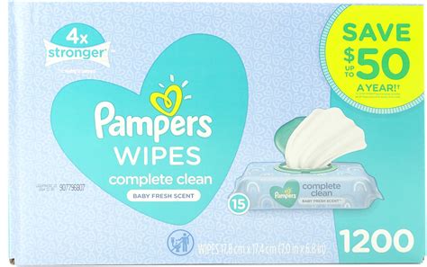 Pampers Complete Clean Baby Fresh Scent Wipes 1200 Ct —