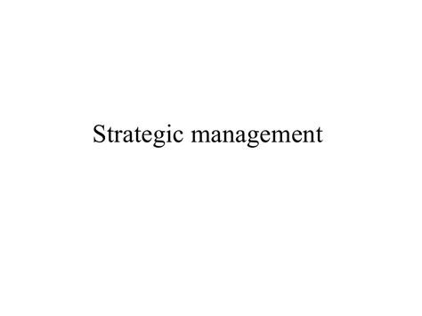 New Microsoft Powerpoint Presentation Pdf Strategic Management