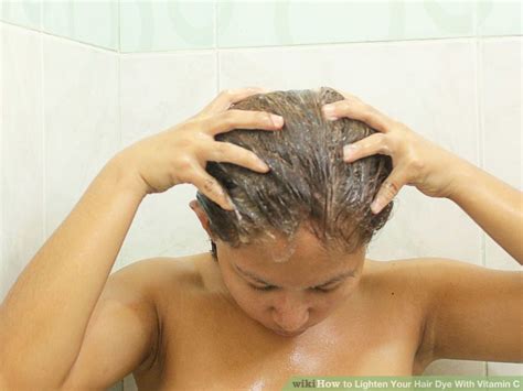 To avoid damages from bleach, you can use natural lighteners, including honey, baking soda, lemon, cinnamon, and vitamin c to lighten dyed black hair or dark brown hair a few shades lighter usually, virgin hair lightens really well and the process is generally much easier. according to bellatory, which is true. How to Lighten Your Hair Dye With Vitamin C: 8 Steps | How ...