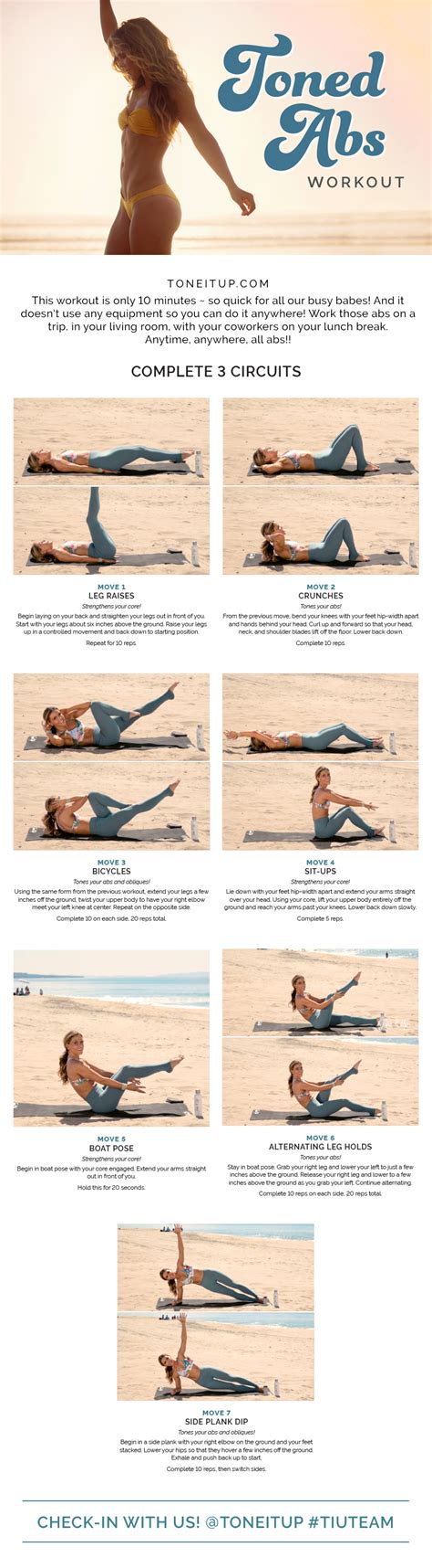 10 Minute Toned Abs With Kat