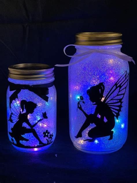 Lighted Fairy Mason Jars Etsy Israel Fairy Mason Jars Fairy Jars