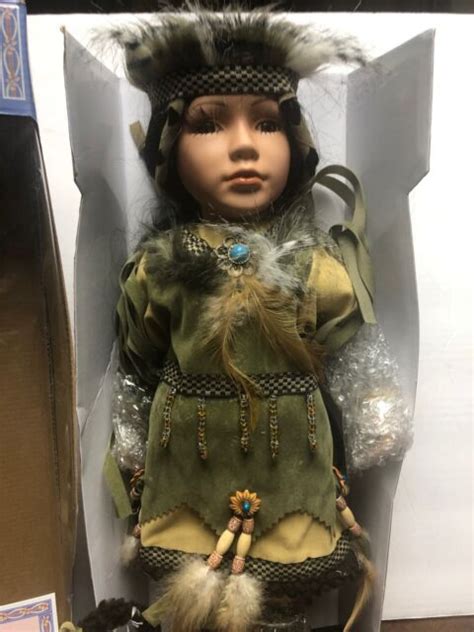 cathay 16” native american indian doll limited edition 339 5000 “magina” new ebay