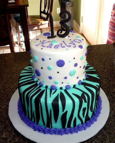 Zebra Cake For 13th Birthday