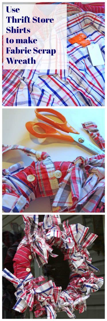 Americana Fabric Scrap Wreath Create And Babble