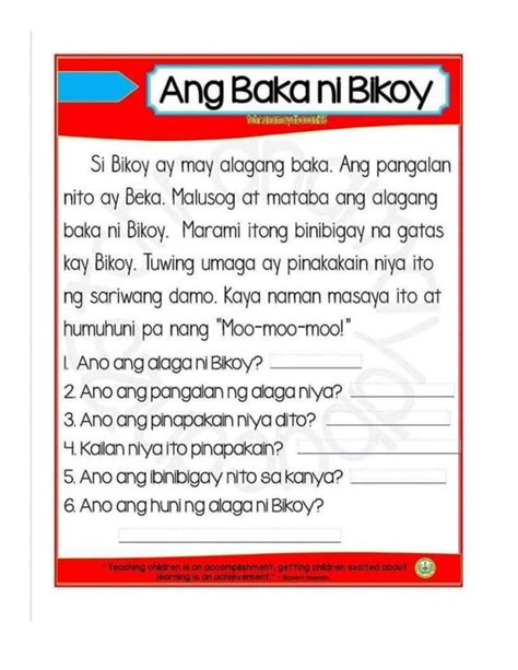 Filipino Reading With Comprehensiondocx