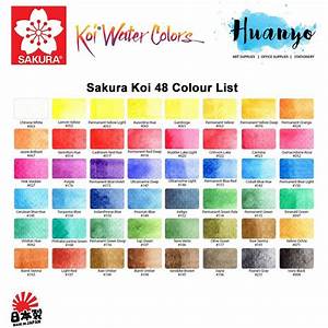 Buy Sakura Koi Water Colours Colors Pocket Field Sketch Box 48 Colours