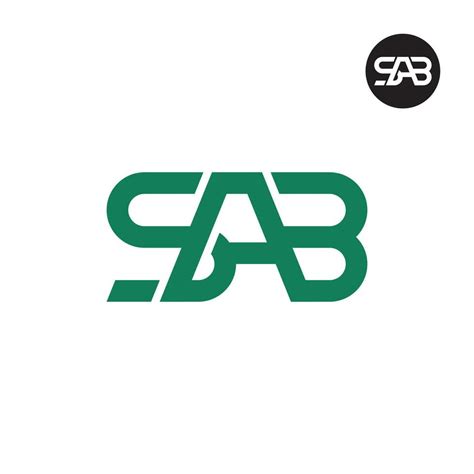 Letter Sab Monogram Logo Design 25752842 Vector Art At Vecteezy