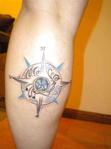 This Is My Navy Tattoo It Has My Compass My Nautical Star And Look