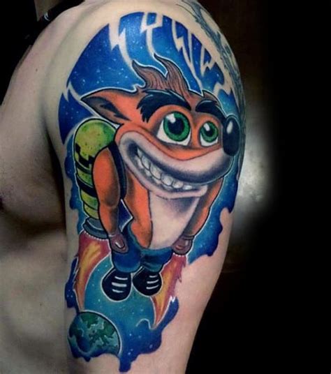 Video Games Tattoo 100 Video Game Tattoos For Men Gamer Ink Designs