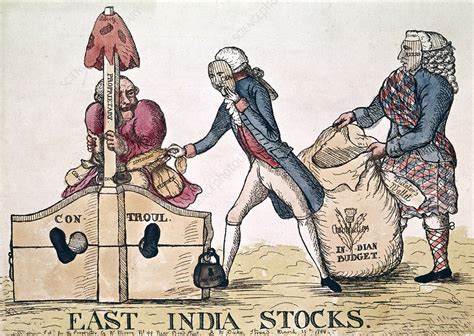 18th century satirical cartoon stock image c017 6662 science photo library