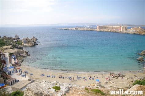 Paradise Bay Sandy Beach Crystal Clear Waters In North Malta