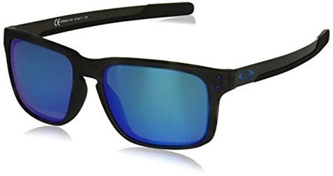 oakley holbrook oo9102 36 iridium sport sunglasses matte black positive red iridium 55 mm