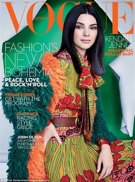 retro darling kendall jenner stunned on the cover of australian vogue magazine s october issue