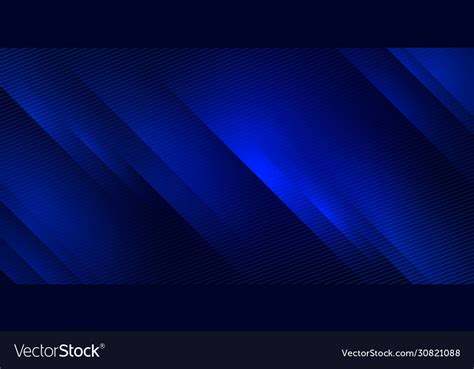 Blue Abstract Gradient Horizontal Banner Vector Image