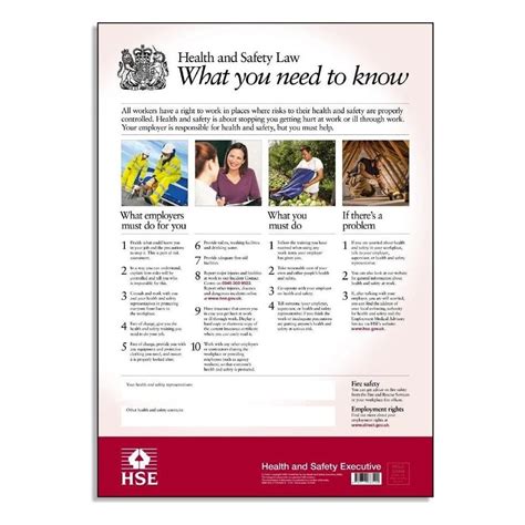 Laminated Poster Health And Safety Law Rsis