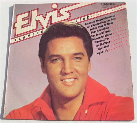Elvis Presley Flaming Star 1980 Vinyl Discogs