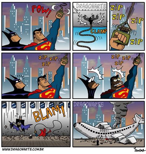 Superman And Batmans Grappling Hook Comic Superhero Humor Superhero