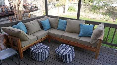 The finished dimensions for this outdoor bench are 37″ high, 78″ wide, and 28″ deep. Ana White | Outdoor sectional couch - DIY Projects