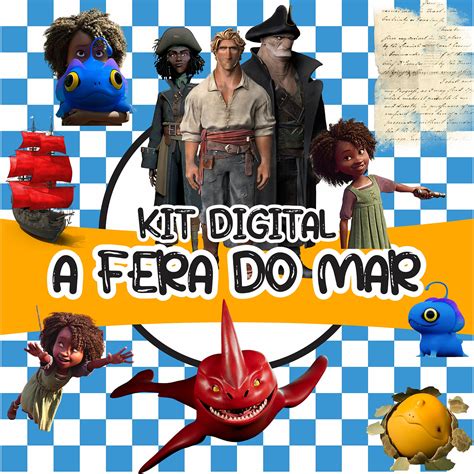 Kit Digital A Fera Do Mar Sem Fundo Png