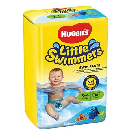 Huggies Little Swimmers Nappies Diapers Size 3 4 Packs Of 12