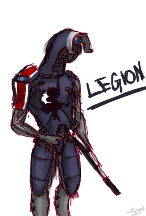 Mass Effect 2 Legion Sketch By Synyster Gates A7x On Deviantart