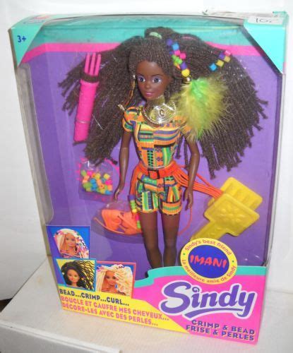 4412 nrfb vintage imani sindy s best friend crimp and bead african american doll african