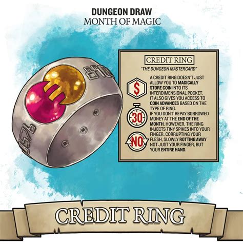 Credit Ring Magic Item For Dandd 5th Edition Dungeons And Dragons