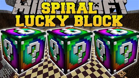 Minecraft Spiral Lucky Block Mod Blocks Of Madness And Insanity Mod