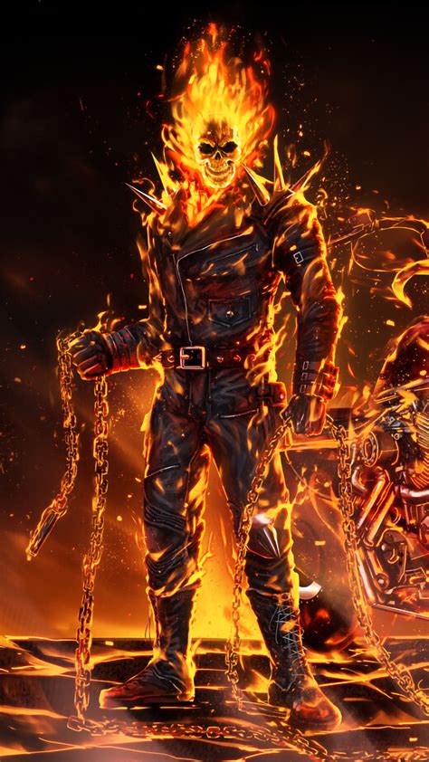 1080x1920 Resolution Coolest Ghost Rider 2020 Art Iphone 7 6s 6 Plus