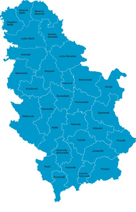 Мапа Србије
