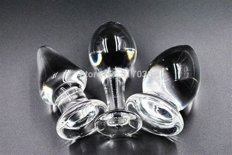 3 Models Big Large Pyrex Glass Anal Butt Plugs Beads Adult Male Female Masturbation Products Sex