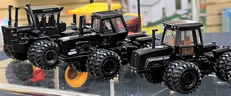 164 Black Chase Allis Chalmers 3 Piece 4wd Tractor Set 50th