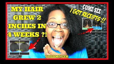 My Hair Grew 2 Inches In 4 Weeks Not Clickbait Youtube