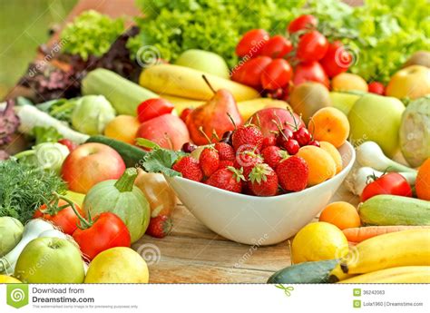 Fresh Fruits And Vegetables Stock Image Image Of Cherry Healthy