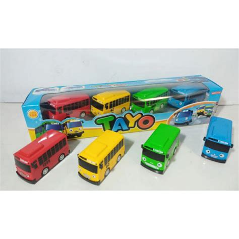 Tayo Bus Toys 4 Pcs Shopee Singapore
