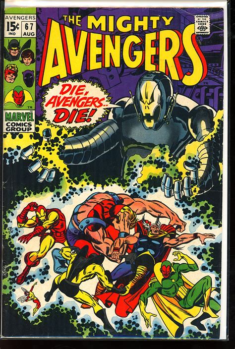 The Avengers 67 1969 Comic Books Silver Age Marvel Hipcomic