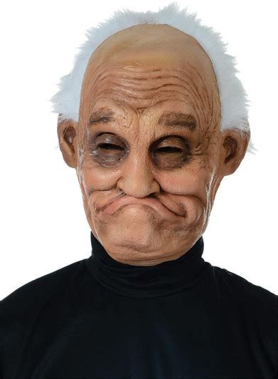 Seasonal Visions Creepy Old Man Mask With Hair At Online