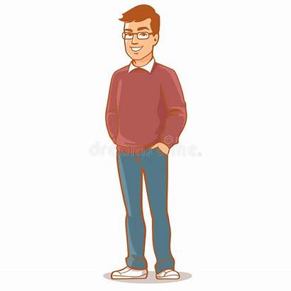 Father Illustration Handsome Vector Dad Cartoon Character
