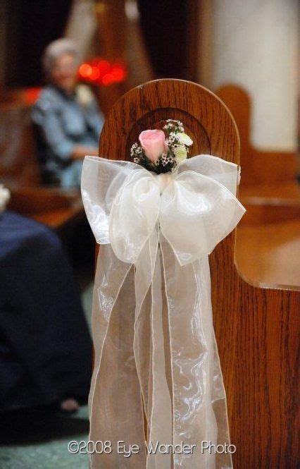 Best Wedding Church Decorations Simple Pew Bows Ideas Diy Wedding