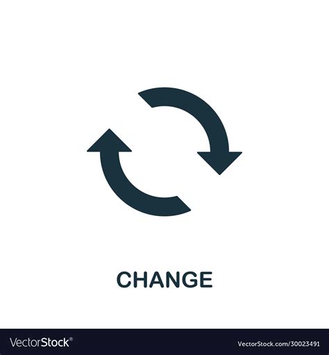 Change Icon Simple Element From Digital Royalty Free Vector