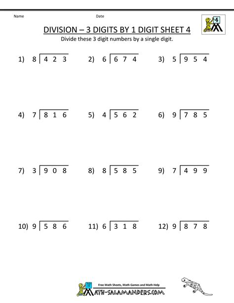 It can be done by using the algorithm mentioned before, or in a faster way by using horner's rule. Free Division Worksheets