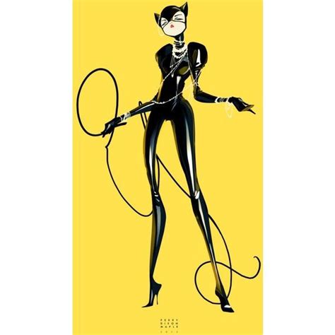 An Illustration Of A Catwoman Holding A Tennis Racket